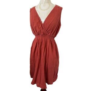 Eddie Bauer Casual Knee Length Sleeveless Empire Waist Dress Medium